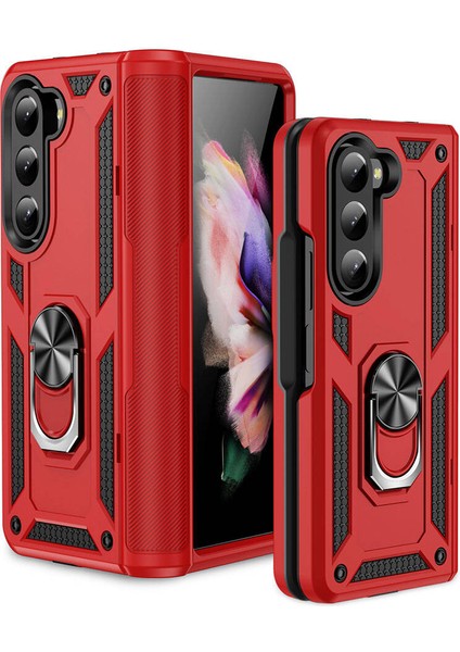 Galaxy Z Fold 5 Kılıf Vlmt Vega Kapak-Kırmızı fiyatları