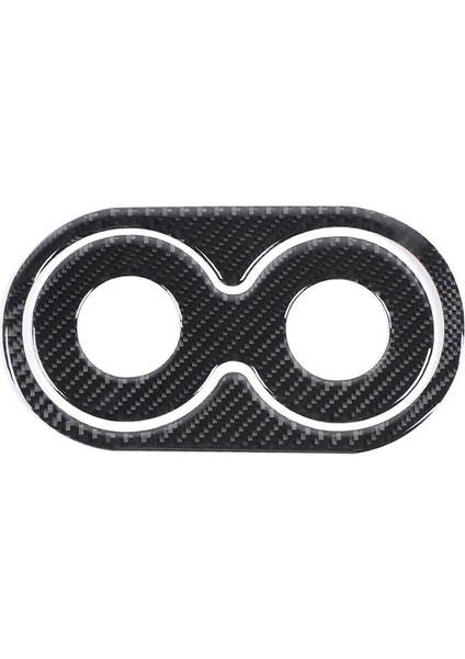 Arka Orta Konsol Koltuk Kupası Tutucu Chevy Sıllado Gmc Sıerra Için Top Kapak 2014-2018 Aksesuarlar Yumuşak Karbon Fiber (Yurt Dışından)