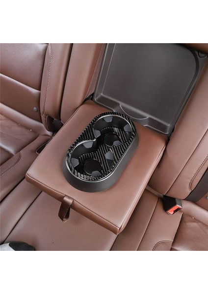 Arka Orta Konsol Koltuk Kupası Tutucu Chevy Sıllado Gmc Sıerra Için Top Kapak 2014-2018 Aksesuarlar Yumuşak Karbon Fiber (Yurt Dışından) modelleri