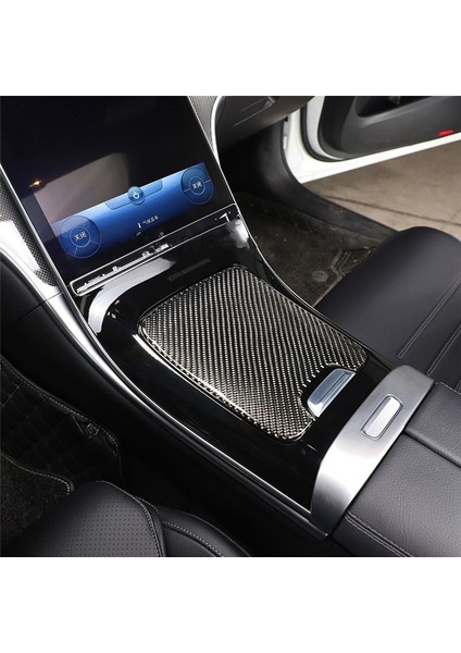 Mercedes-Benz C-Class W206 Için C200 C260 2022 Karbon Fiber Merkezi Kontrol Saklama Kutusu Panel Trim Sticker Aksesuarları (Yurt Dışından) indirimleri