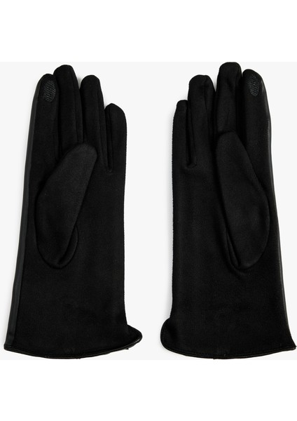 Metal Aksesuarlı Suni Deri Eldiven fiyatları