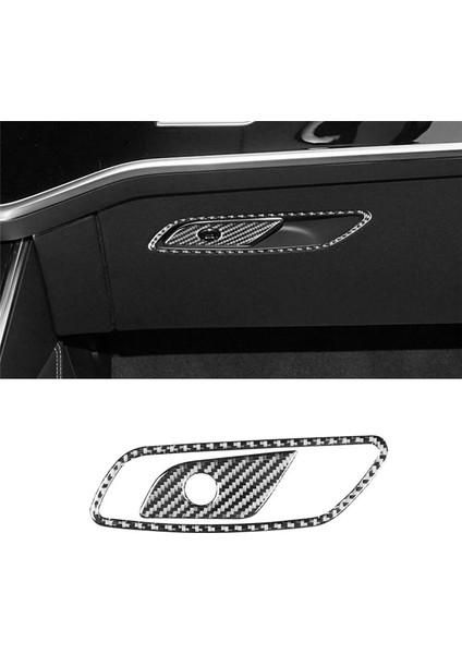 Audi A6 C8 Için Karbon Fiber Çıkartmalar 2019-2023 Araba Konsolu Co-Pilot Eldiveni Kutusu Dekoratif Panel Trim Iç Aksesuarlar (Yurt Dışından) indirimleri