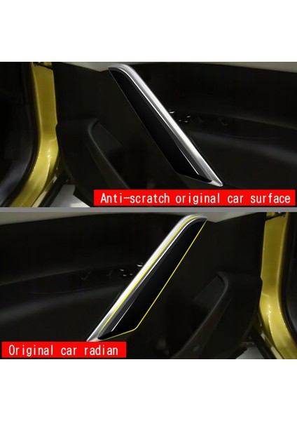 2pcs Parlak Siyah Araba Iç Kapı Tutamı Toyota Corolla Cross Için Cross 2021 2022 Rhd Için (Yurt Dışından) fırsatları