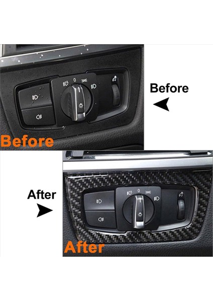 -Bmw F30 F31 F32 F33 F34 3serıes 328I 325I 2012-2020 Otomatik Far Anahtarı Çerçeve Iç Kapak Trim Karbon Fiber (Yurt Dışından) modelleri
