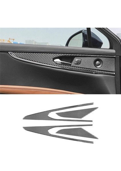 Lincoln Nautilus 2021 2022 Aksesuarlar Için Karbon Fiber Iç Kapı Paneli Döşeme Dekorasyonu (Yurt Dışından) indirimleri