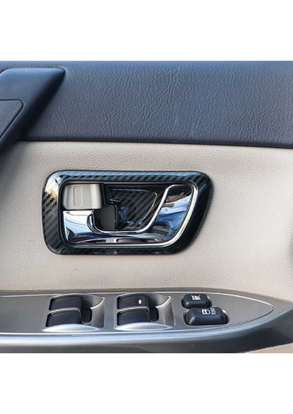 4pcs Karbon Fiber Iç Kapı Kolu Kase Paneli Kapak Mitsubishi Pajero Için Trim 2007-2019 Iç Pervazlar (Yurt Dışından) fiyatları