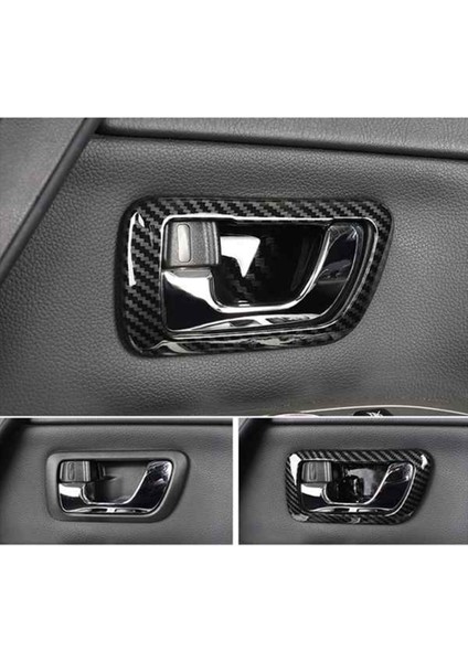 4pcs Karbon Fiber Iç Kapı Kolu Kase Paneli Kapak Mitsubishi Pajero Için Trim 2007-2019 Iç Pervazlar (Yurt Dışından) modelleri