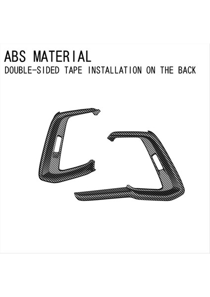 Mazda Cx-60 2022 2023 Karbon Fiber Araba Ön Panel Ön Panel Hava Çıkışı Kapak Kaplama Çerçeve Çıkartma Aksesuarları Rhd (Yurt Dışından) modelleri