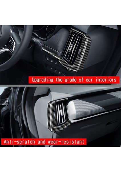 Mazda Cx-60 2022 2023 Karbon Fiber Araba Ön Panel Ön Panel Hava Çıkışı Kapak Kaplama Çerçeve Çıkartma Aksesuarları Rhd (Yurt Dışından) fırsatları