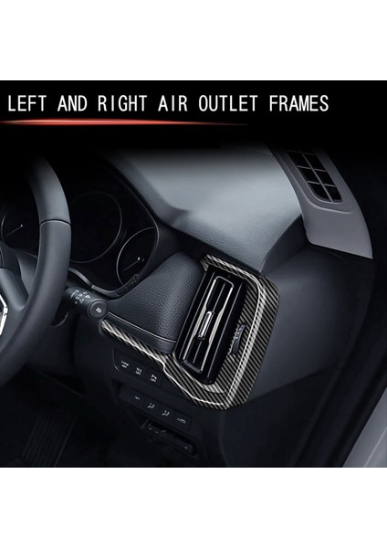 Mazda Cx-60 2022 2023 Karbon Fiber Araba Ön Panel Ön Panel Hava Çıkışı Kapak Kaplama Çerçeve Çıkartma Aksesuarları Rhd (Yurt Dışından) indirimleri