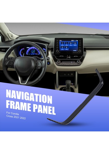 Abs Karbon Fiber Merkezi Konsol Gösterge Tablosu Navigasyon Toyota Corolla Cross 2021 2022 Için Hava Havalandırma Çerçevesi Kapak Trim (Yurt Dışından) fırsatları