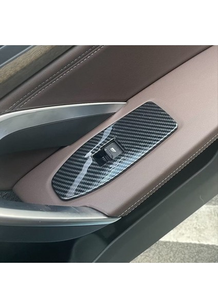 Bmw X1 U11 2023 2024 Araba Penceresi Asansör Anahtarı Düğmeleri Çerçeve Kapak Döşeme Stickers Aksesuarları Abs Karbon Fiber (Yurt Dışından) modelleri