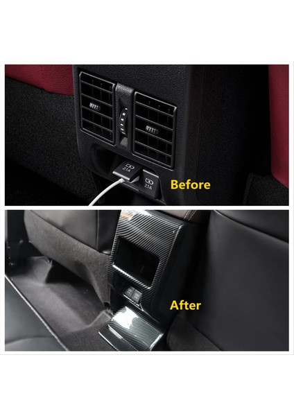 Toyota Yaris Atıv/vıos 2023 2024 Araba Arka Hava Çıkış Havalandırma Kapağı Kapak Aksesuarları Abs Karbon Fiber (Yurt Dışından) indirimleri