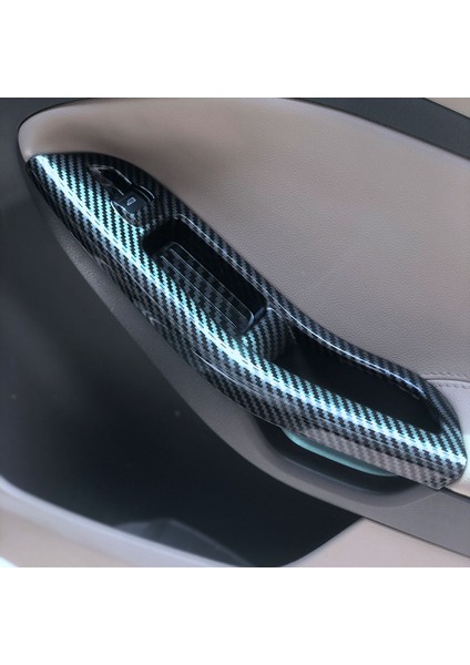 Ford Focus Için 3 Mk3 Mk4 2009-2017 Araba Kapısı Iç Koltuk Pencere Paneli Karbon Fiber Dekoratif Sticker 4pcs (Yurt Dışından) indirimleri