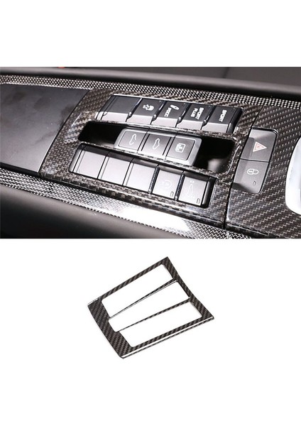Porsche Için 911 718 2012-2019 Kuru Karbon Fiber Merkezi Kontrol Modu Anahtar Düğmesi Panel Trim Sticker Araç Aksesuarları (Yurt Dışından) modelleri