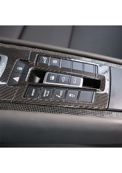 Porsche Için 911 718 2012-2019 Kuru Karbon Fiber Merkezi Kontrol Modu Anahtar Düğmesi Panel Trim Sticker Araç Aksesuarları (Yurt Dışından) indirimleri