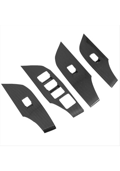 Araba Kapısı Koltuk Paneli Pencere Anahtarı Asansör Düğmeleri Toyota Rav4 2019-2023 Lhd Için Döşeme Çıkartmaları Kapakları (Yurt Dışından)