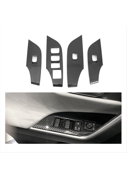 Araba Kapısı Koltuk Paneli Pencere Anahtarı Asansör Düğmeleri Toyota Rav4 2019-2023 Lhd Için Döşeme Çıkartmaları Kapakları (Yurt Dışından) indirimleri