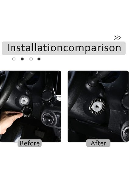 Toyota Hilux 2015 2016 2017 2018 2019 2020 2021 Aksesuarlar Için Karbon Fiber Araba Anahtar Halkası Başlangıç Anahtar Trim Sticker (Yurt Dışından) fiyatları