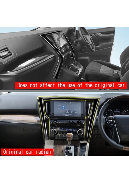 Toyota Alphard/vellfire 30 Serisi 2016-2023 Navigasyon Çerçevesi Merkezi Kontrol Ekran Trim Çerçeve Parlak Siyah (Yurt Dışından) modelleri