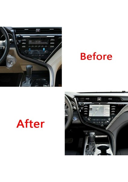 Toyota Camry Için 2018 2018 2019 2020 Karbon Fiber Iç Konsol Konsolu Gösterge Paneli Panel Çerçevesi Çıkartma Kapağı Döşeme (Yurt Dışından) modelleri