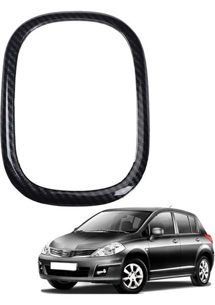 Nissan Tiida Rhd 2005-2010 Için Araba Karbon Fiber Merkezi Dişli Vites Paneli Kontrol Paneli Çıkartma Iç Modifikasyonu (Yurt Dışından) fırsatları