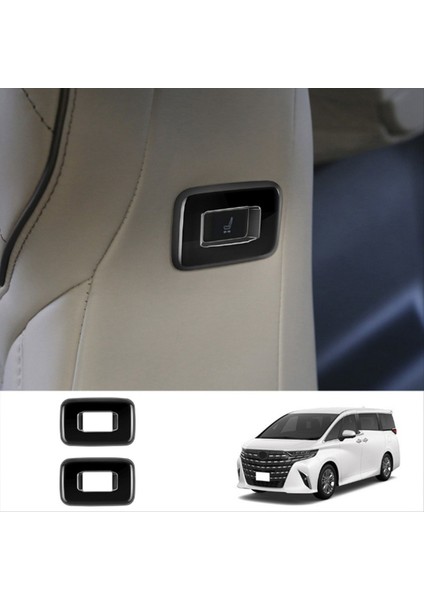 Toyota Alphard/vellfire Için 40 Serisi 2023+ Yüksek Yapılandırma Araba Orta Sıra Koltuk Yan Düğme Çerçevesi Parlak Siyah (Yurt Dışından) modelleri