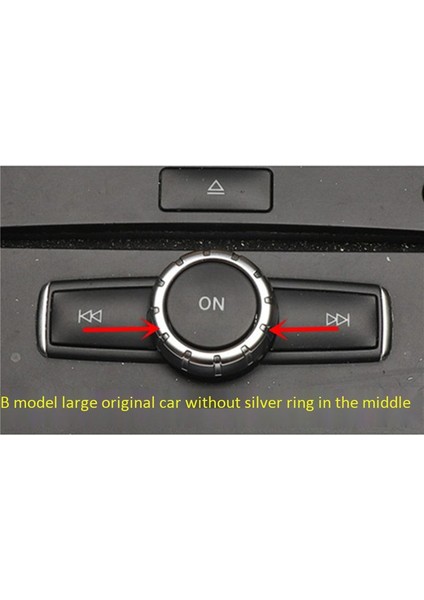 5x Araç Konsolu Hacmi Multimedya Anahtar Düğmesi Kapak Benz W204 C180 E260 ML350 GLK200 Iç Aksesuarlar (Yurt Dışından) modelleri