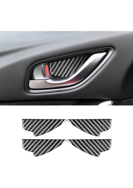 Mazda 3 Axela 2017 2018 Aksesuarları Için Yumuşak Karbon Fiber Iç Kapı Koyu Kase Panel Kapak Döşeme (Yurt Dışından) indirimleri