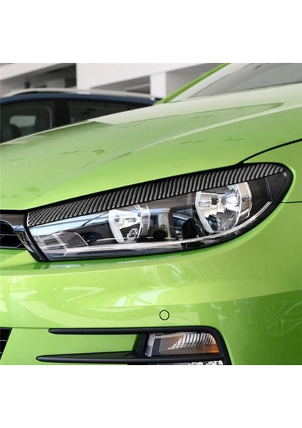 Araba Karbon Fiber Farlar Kaşları Göz Kapakları Scirocco Için 2009-2016 Için Kirpik Kafası Işık Lamba Çıkartmaları (Yurt Dışından) fiyatları