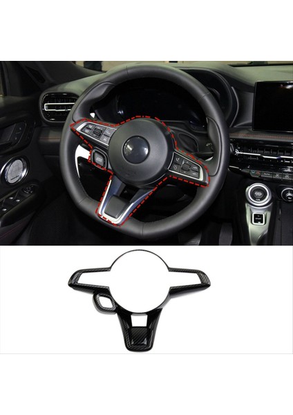 Dodge Hornet Için 2023 2024 Araç Direksiyon Simidi Trim Dekorasyon Kapağı Iç Aksesuarlar Abs Karbon Fiber (Yurt Dışından) fiyatları