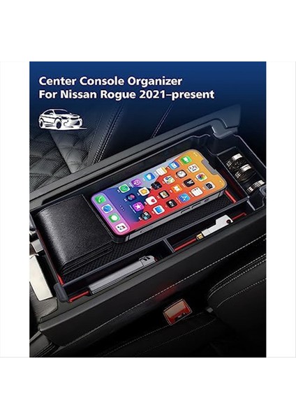 Nissan Rogue 2021 2022 2023 Merkez Konsolu Konsol Konsolu Konsolu Tepsi Koltuk Depolama Kutusu Konsol Alt Saklama Kutusu (Yurt Dışından) modelleri