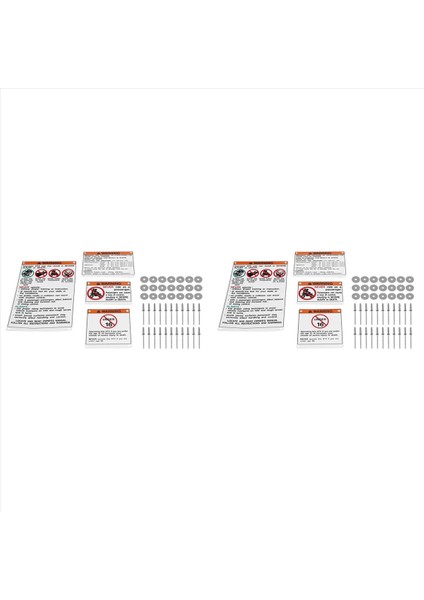 Yamaha Için 2x Uyarı Çıkartmaları Çıkartmalar Etiketleri Alüminyum Yedek Raptor Blaster Banshee (Yurt Dışından)