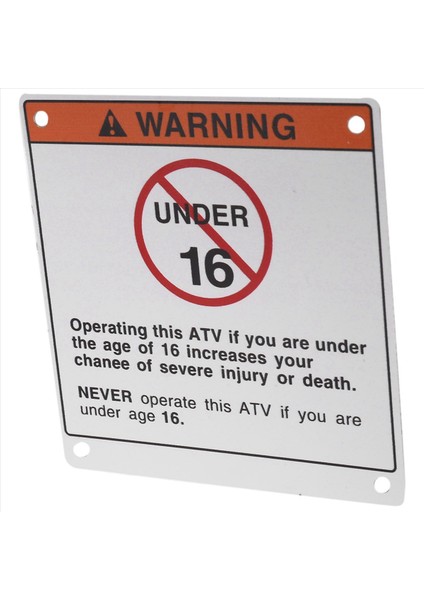 Yamaha Için 2x Uyarı Çıkartmaları Çıkartmalar Etiketleri Alüminyum Yedek Raptor Blaster Banshee (Yurt Dışından) indirimleri