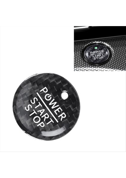 Araç Motor Başlangıç Durdur Düğmesi Gerçek Karbon Fiber Trim Sticker Ford Mustang Mach-E Için Iç Aksesuarlar (Yurt Dışından) fırsatları