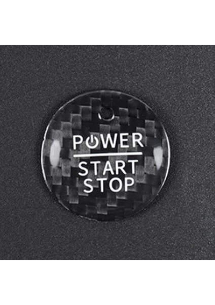 Araç Motor Başlangıç Durdur Düğmesi Gerçek Karbon Fiber Trim Sticker Ford Mustang Mach-E Için Iç Aksesuarlar (Yurt Dışından) indirimleri