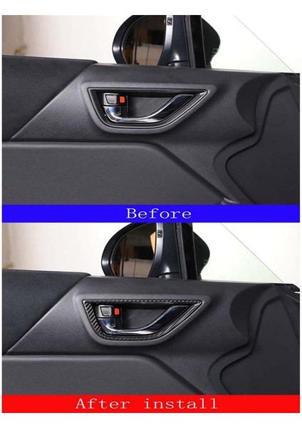 Toyota 86 Subaru Brz 2022 Karbon Fiber Araç Iç Kapı Tutucu Çerçeve Dekoratif Sticker Iç Aksesuarlar (Yurt Dışından) indirimleri