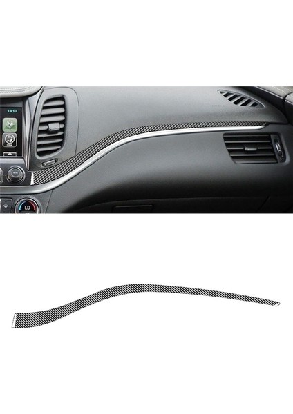 Chevy Impala Için 2014-2020 Yumuşak Karbon Fiber Araç Ko-Pilot Gösterge Tablosu Trim Şerit Kapak Döşeme Sticter Aksesuarları (Yurt Dışından) fırsatları