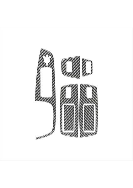 Audi Q7 2007-2015 Için Lhd Gerçek Yumuşak Karbon Fiber Araba Pencere Anahtarı Kontrol Paneli Kapak Trim Iç Aksesuarları (Yurt Dışından)