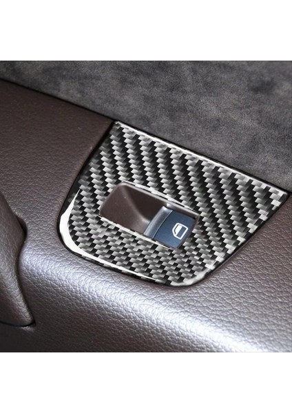 Audi Q7 2007-2015 Için Lhd Gerçek Yumuşak Karbon Fiber Araba Pencere Anahtarı Kontrol Paneli Kapak Trim Iç Aksesuarları (Yurt Dışından) indirimleri