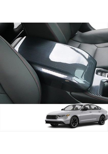 Honda Accord Için 2023 2024 11 Otomobil Merkezi Konsol Kolçak Kutu Kapağı Trim Iç Accessorie (Abs Karbon Fiber) (Yurt Dışından) fırsatları