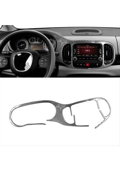 Fiat 500L 2014-2017 Yumuşak Karbon Fiber Araç Merkezi Kontrol Gösterge Paneli Gösterge Tablosu Kapak Döşeme Sticker Aksesuarları (Yurt Dışından) indirimleri