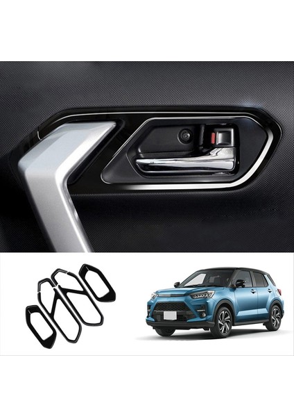 Parlak Siyah Araç Iç Kapı Tutucu Kase Panel Çerçeve Toyota Düzenleme/gr 2020-2022 Için (Yurt Dışından) modelleri