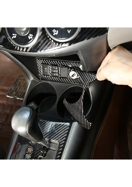 Toyota Eski Rav4 2006-2012 Için Araba Yumuşak Karbon Fiber Ön Dişli Fincan Tutucu Kapak Kaplama (Yurt Dışından) modelleri