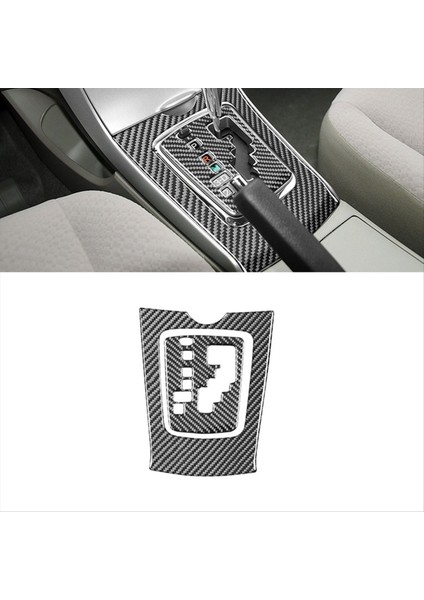 Toyota Corolla Için Karbon Fiber 2007-2013 Merkez Konsol Dişli Vites Paneli Kapak Döşeme Sticker Iç Aksesuarlar (Yurt Dışından) fırsatları