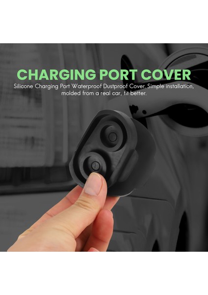 Silikon Şarj Portu Tesla Model 3 2017-2020 Için Su Geçirmez Toz Geçirmez Koruyucu Kapak Model Y-Eur Versiyonu (Yurt Dışından) indirimleri