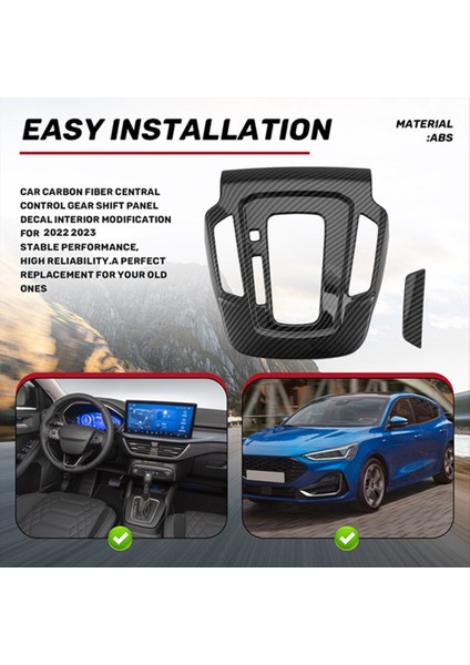 Ford Focus 2022 2023 Için Merkez Konsol Dişli Vites Paneli Trim Dişli Vites Kapağı (Yurt Dışından) indirimleri