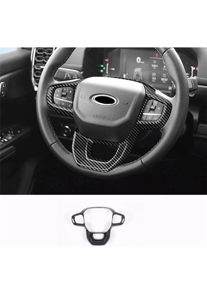 Ford Ranger 2023 Araç Direksiyon Simidi Dekoratif Kapak Döşeme Iç Assesorios - Abs Karbon Fiber (Yurt Dışından) fiyatları