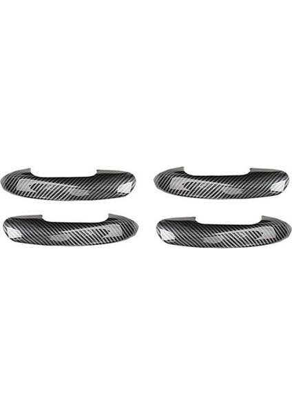 Araba Abs Karbon Fiber Dış Yan Kapı Tutucu Kapak Trim Mercedes Benz C Sınıfı W206 2021 2022 (Yurt Dışından)