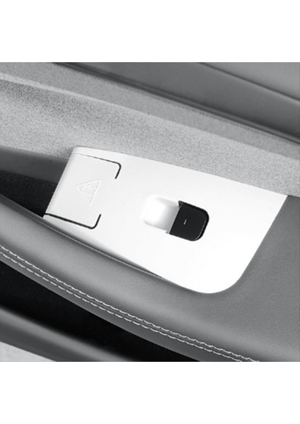 Araba Cam Asansör Anahtarı Panel Kapak Pencere Kontrol Düğmesi Tesla Için Silikon Çerçeve Model Y Juniper 2025 Beyaz Lhd (Yurt Dışından) modelleri
